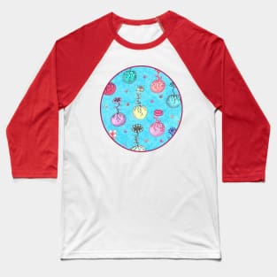 Flower Orbs Baseball T-Shirt